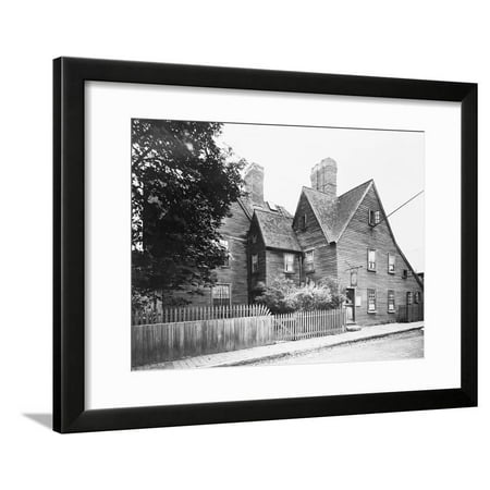 House that Was Subject of Hawthorne Novel Framed Print Wall Art