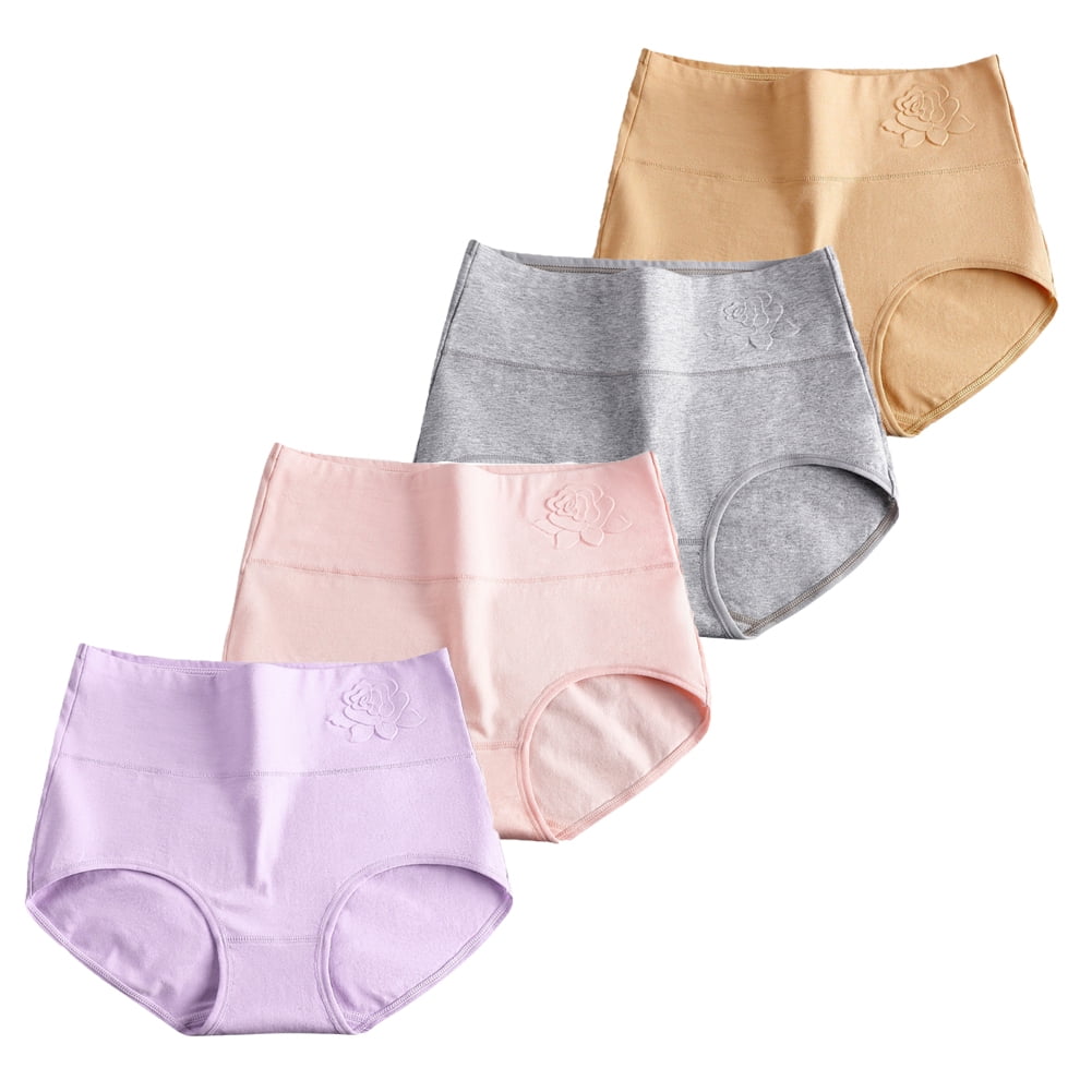 Xmarks High Waist Tummy Control Panties for Women, Cotton Underwear No