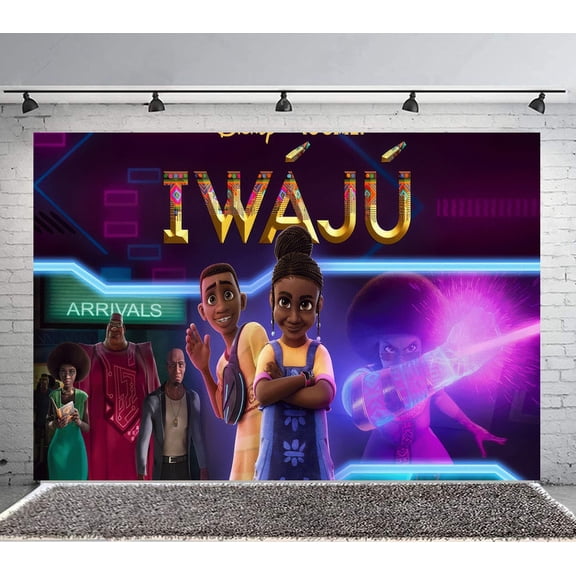 Iwájú Backdrop Banner Party Supplies Poster Movie Theme Background for Photography Birthday Decorations