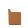 thumbnail image 5 of Manhattan Comfort Anna 19.69" Square Faux Leather Dining Armchair in Brown, 5 of 10