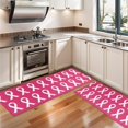 thumbnail image 3 of Kitchen Rugs Sets Of 2,Pink Breast Cancer Anti Fatigue Kitchen Mat Rugs Non Slip Washable,Decorative Kitchen Floor Mats for Kitchen,Sink,Laundry,17"X47", 3 of 5