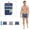 Blue, variant on Mens Patterned Jersey Boxer Shorts (3 Pairs)