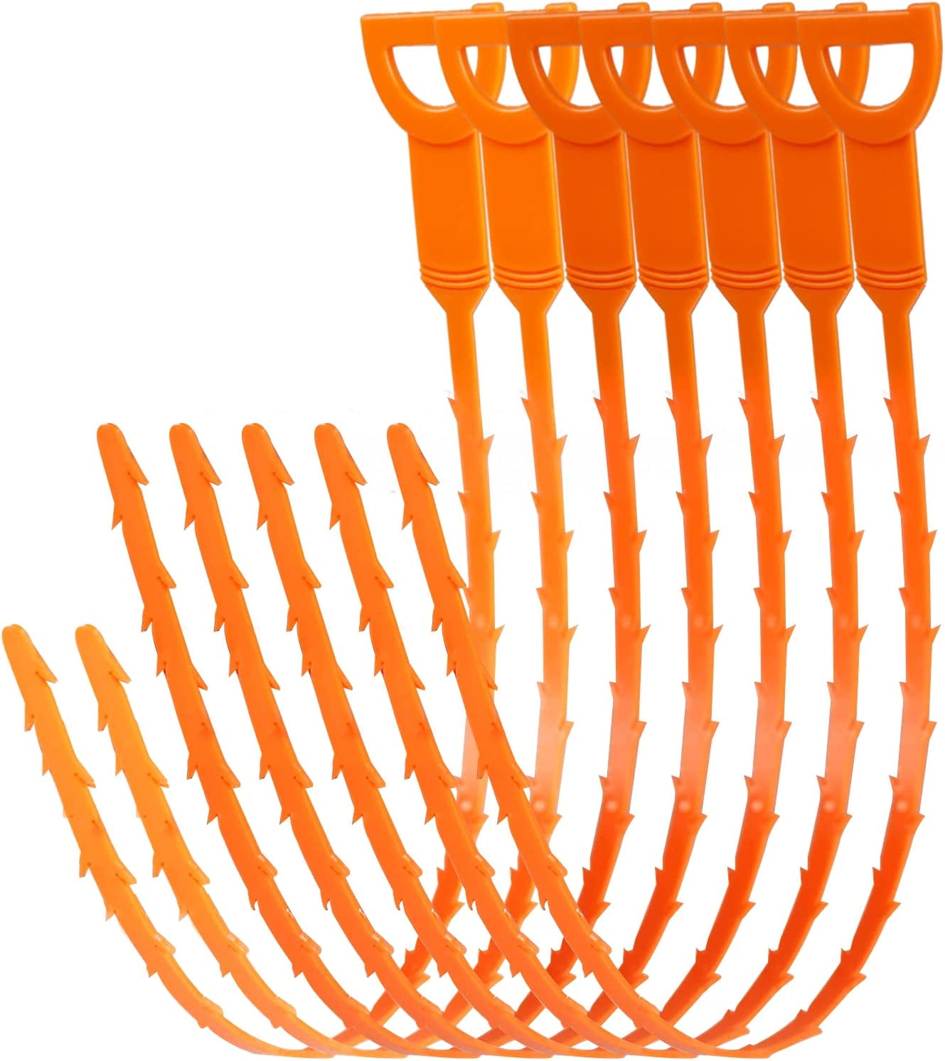 25 Inch Hair Drain Cleaner Tool, 20 Inch Drain Unclog Tool, 7 Pack Hair