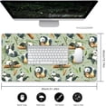thumbnail image 2 of Panda Desk Mat for Desktop,Extended Gaming Cute Pandas Mouse Pad,Non-Slip Rubber Base Mousepad with Stitched Edges for Office Home Desk Decor,31.5X15.7 Inch, 2 of 6