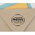 thumbnail image 4 of Printtoo Roound Personalized&nbsp;Black Self Inking Wedding Favor Stamp Custom Love Is Sweet Rubber&nbsp;Stamper-40 mm, 4 of 6