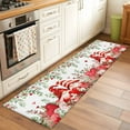 thumbnail image 3 of Valentine's Day Washable Area Rug&nbsp;2x6ft Watercolor Gnome Couple Red Pink Heart Floral Leaf Soft Rectangle&nbsp;Rugs for Living Room, Non Slip Carpet for Bedroom&nbsp;Entryway Dining Room, 3 of 9