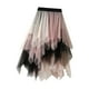 thumbnail image 2 of Faldas de tul para mujer, línea A, de malla, en capas, de moda, para fiestas nocturnas. rosa blanco, 2 of 9