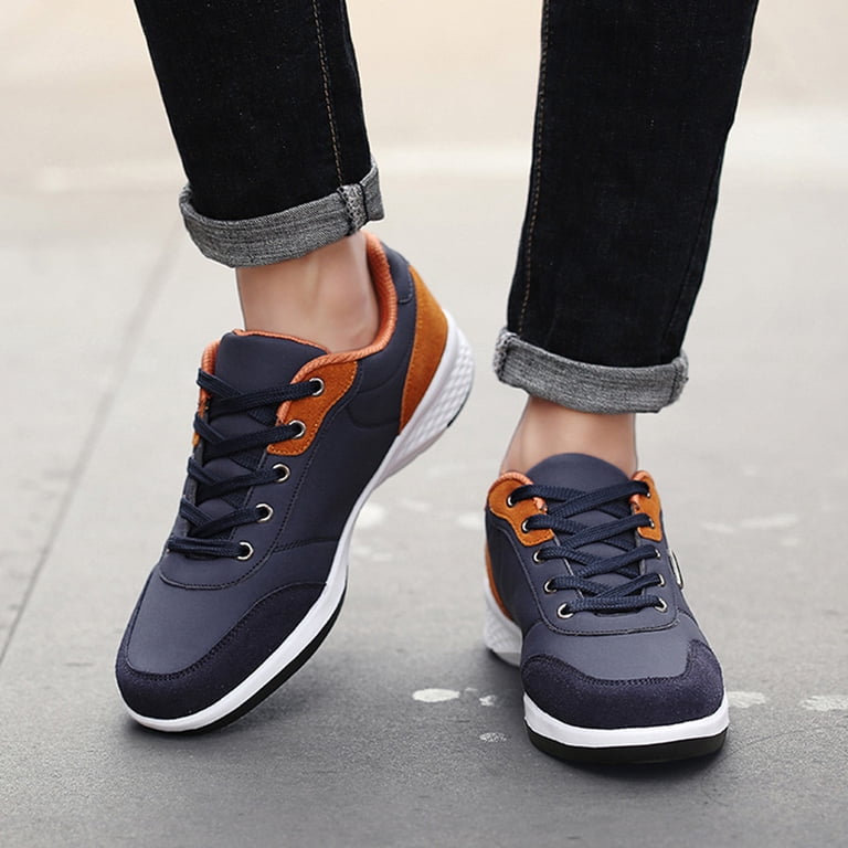Linfrsh Mens Shoes Running Shoes Lace Up Breathable Lightweight Comfortable Non Slip Sneakers Fashion Outdoor Casual Shoes Blue,9 Linfrsh Mens Shoes Running Shoes Lace Up Breathable Lightweight Comfortable Non Slip Sneakers Fashion Outdoor Casual Shoes Blue,9