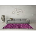 thumbnail image 3 of Ahgly Company Indoor Rectangle Abstract Pink Modern Area Rugs, 6' x 9', 3 of 4