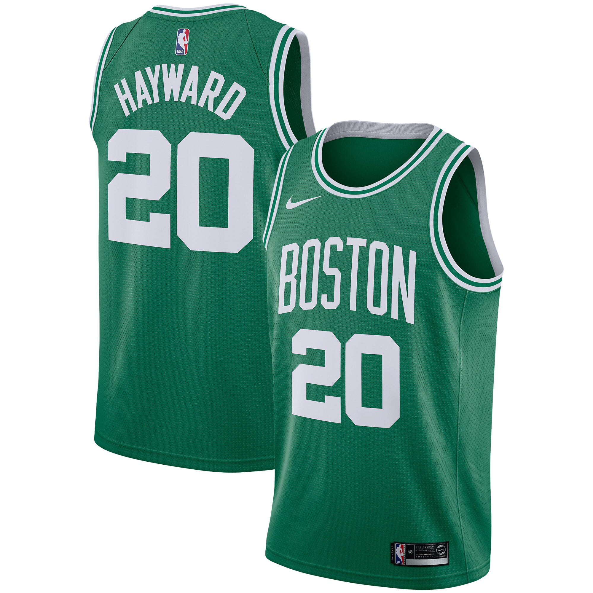 Gordon Hayward î€€Bostonî€ î€€Celticsî€ Nike Swingman î€€Jerseyî€ - Icon Edition - Green - Walmart.com ...