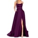 thumbnail image 3 of Vestidos de invitada de boda Prolriy para mujer 2024, elegantes vestidos largos sin espalda para mujer, de satén Crisn, con espagueti, para fiesta de graduación, vestido de fiesta de noche con, 3 of 6