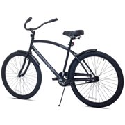 Kent Mens Sea Change 26 inch Cruiser Bicycle, Black with Steel Frame