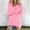 Hot Pink women v neck long sleeve sweater a1, variant on Bzdzmqm Women's V Neck Long Sleeve Knit Pullover Casual Tunic Tops Fall Winter Warm Sweaters for Business Work Office Wear, Black XS