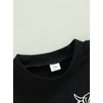 thumbnail image 6 of Toddler Western Baby Boy Summer Clothes Short Sleeve Cow Print T-Shirt Tops Shorts Set 2Pcs Casual Outfits Black 12-18 Months, 6 of 9