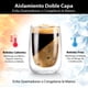 thumbnail image 5 of MAGMALIFE Vasos de Cristal de Doble Pared de 240 ml (8.11 Onzas). Vidrio De Doble Fondo, Set de 4 pzas, Ideales Para Capuchino, Té Helado, Vino o Jugo. Conservan la Temperatura de Bebidas Frías., 5 of 8