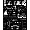 thumbnail image 3 of Greene, Taylor 15x18 Black Modern Framed Museum Art Print Titled - BAR RULES, 3 of 5