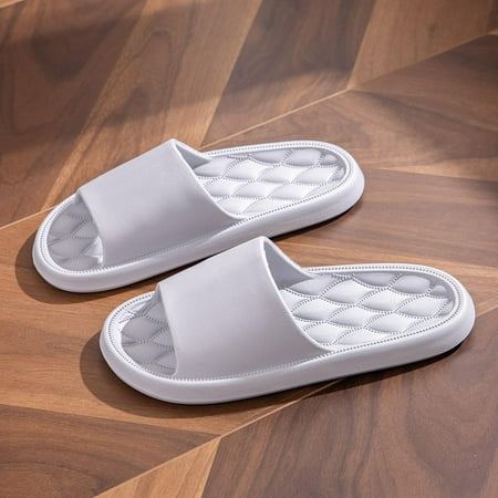 

Aueoeo Soft Shower Shoes Slides for Women Men Lightweight Pillow Sandals Pool Bathroom Slippers Slip On Slide Sandals