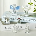 thumbnail image 5 of TABLZONE glass crafts decor Angel Figurine Transparent Housewarming Gift Study 1Pcs, 5 of 7