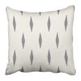 thumbnail image 1 of BOSDECO Beige Abstract Ikat Pattern On Geometric Tribal Aztec Pillowcase 20x20 inch, 1 of 1