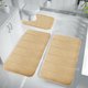 thumbnail image 1 of Juego de alfombras de baño de espuma viscoelástica CELNNCOE: suaves, cómodas, absorbentes de agua, antideslizantes, gruesas, lavables a máquina, de fácil secado. Juego de 3 alfombras de baño., 1 of 7