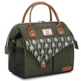 thumbnail image 1 of Bolsa aislante Lekesky para almuerzo, 25 x 16 x 26 cm, color verde, 1 of 6