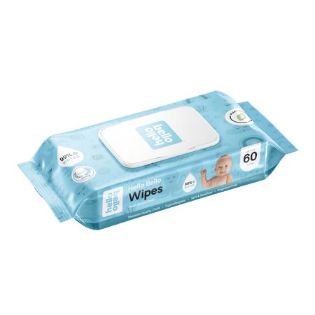 Hello Bello Baby Wipes, Unscented (Choose Your Count)