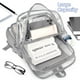 thumbnail image 5 of Mochila transparente Attmu Heavy Duty PVC transparente gris, 5 of 7