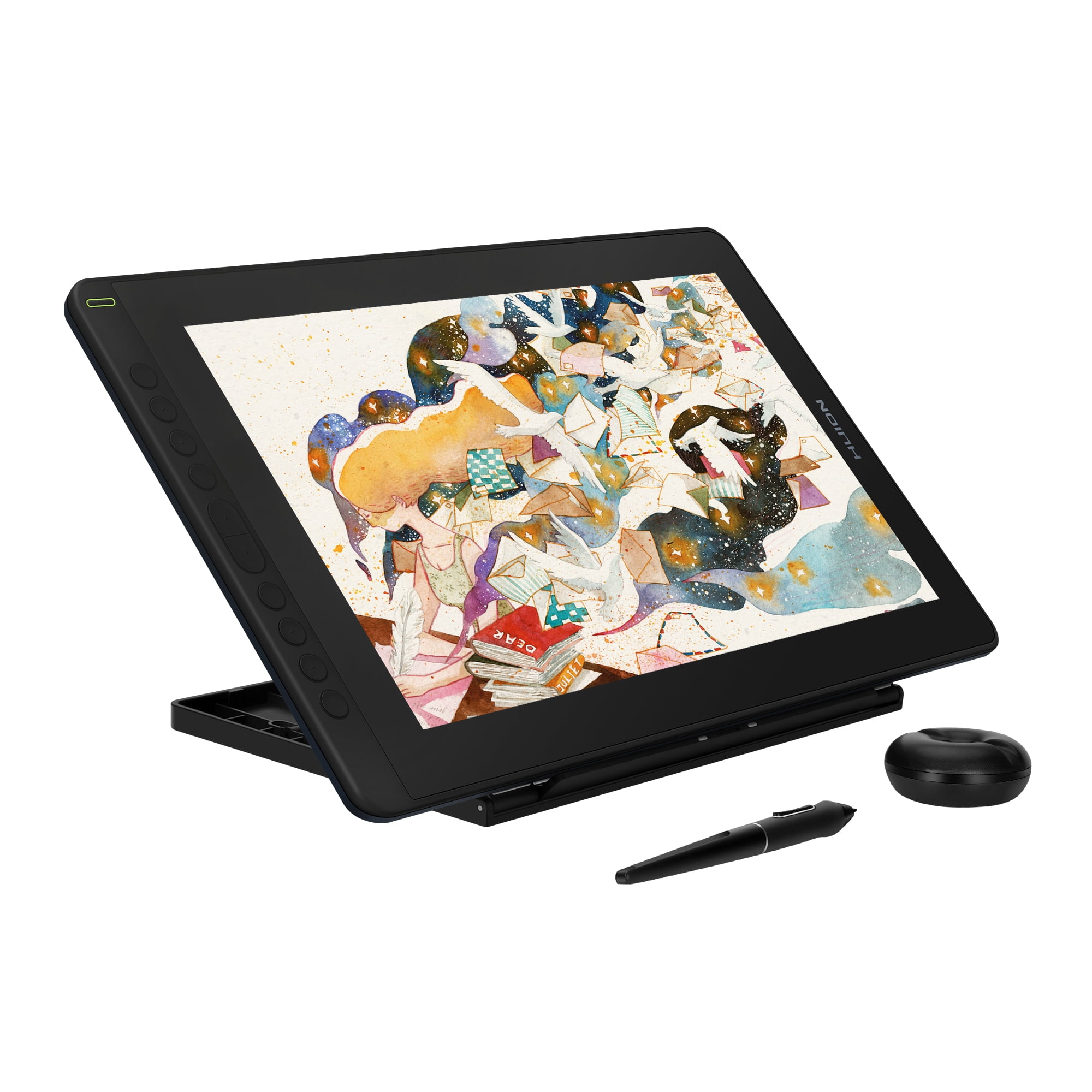 fokus Detektiv gnier HUION KAMVAS 16 with Stand Graphics Drawing Tablet Display 15.6inch, USB-C  to USB-C cable included - Walmart.com