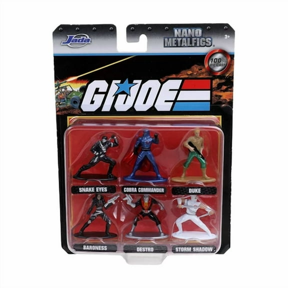 AB VINIL Jada Toys Nano Metalfigs GI Joe Set Of Six 1.65 Inch Diecast Figures