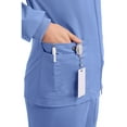thumbnail image 3 of Cherokee Zip Front Scrub Jackets for Women, Workwear Core Stretch Soft Brushed Twill 4315, 3 of 9