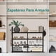 thumbnail image 2 of Organizador De Zapatero,Zapatero De 4 Niveles con Ganchos Multifuncionales para Zapateros Apilables para hasta 20 Pares,Zapatero Que Ahorra Espacio para Guardar Y Almacenar Zapatos, 2 of 8