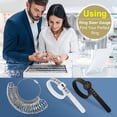 thumbnail image 2 of Kit medidor de anillos RYOEIKT de acero inoxidable talla US 0-13 con medias tallas, 2 of 8