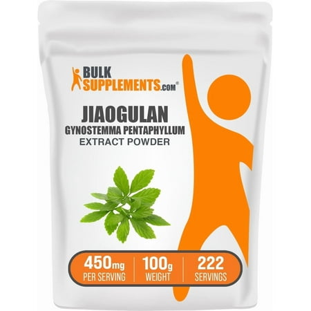 BulkSupplements Jiaogulan Extract Powder - Gynostemma Pentaphyllum - 450mg per Serving - 100 Grams (3.5 oz)