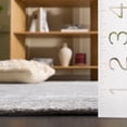 thumbnail image 4 of Safavieh Glamour Petar Chevron Area Rug, Silver, 6' x 6' Round, 4 of 10