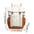 thumbnail image 2 of Hfppkn Lightweight Waterproof Hiking Backpack Khaki 45cm Nylon Large Capacity Rucksack for Travel Outdoor, 2 of 7