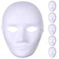 thumbnail image 1 of 6 máscaras de pulpa en blanco para fiestas, máscaras pintadas a mano para hombres, recuerdos de fiesta con personalidad., 1 of 8