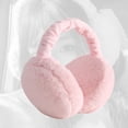 thumbnail image 3 of Orejeras de para mujer, niños, nieve, esquí, cubierta más cálida, accesorios de invierno, auriculares cálidos, vellón grueso para frío Rosa Yinane Calentador de orejas de invierno, 3 of 8