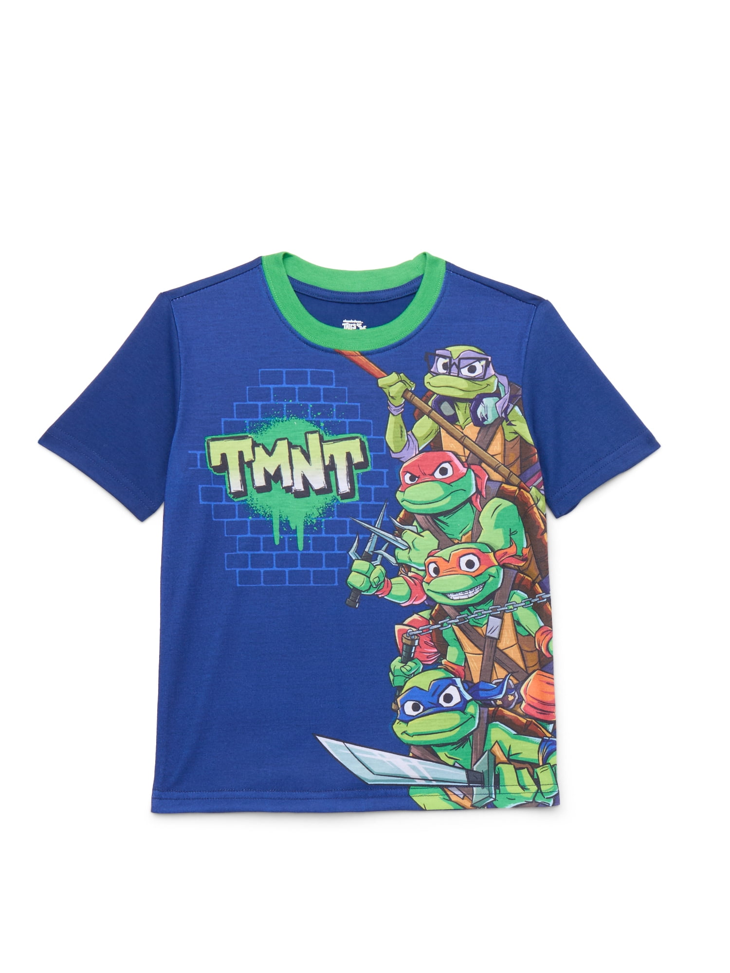 Teenage Mutant Ninja Turtles Boys Graphic Print Tee and Shorts Sleep Set, 2-Piece, Sizes 4-12