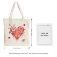 thumbnail image 3 of Stylish Canvas Tote Bag with Vibrant Orange and Pink Splash Design - Perfect for Shopping Travel and Parties, 3 of 4