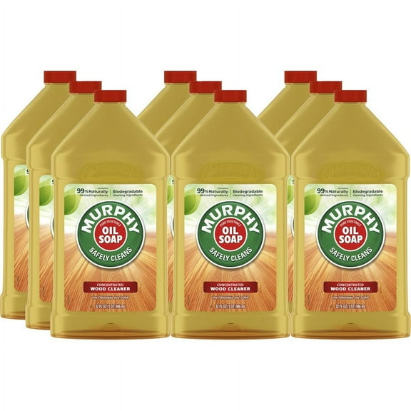 Murphy Oil Soap Wood Cleaner - Ready-To-Use Oil - 32 fl oz (1 quart) - Bottle - 9 / Carton - Gold | Bundle of 5 Cartons