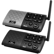 Hosmart Full Duplex Wireless Intercom System Two -Way Communication for Home and Office