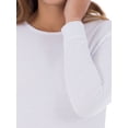 thumbnail image 2 of Women's and Women's Plus Waffle Thermal Underwear Crew Top, 2 of 7