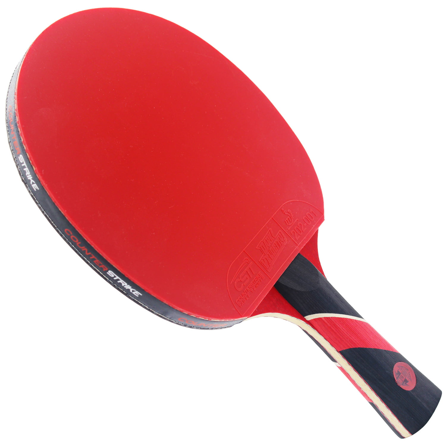 Professional Table Tennis Paddle ITTF Approved Carbon Table Tennis Paddle Includes Hard Case & 6 Balls Red Widow Paddle Bundle Pre-Assembled Paddle | Professional Ping Pong Paddle 
