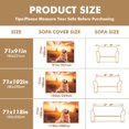 thumbnail image 5 of Throw Sofa Cover Soft Washable Decorative Couch Covers for 3 Cushion with Tassels Furniture Protector for Pets and Kids 71x91in, 5 of 5
