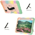 thumbnail image 7 of Dteck for iPad Pro 11 Inch 4th/3rd/2nd/1st Generation 2022/2021/2020, Air 5th/4th 10.9 2022/2020 Case , Shockproof Silicone Rotatable Stand with Handle Holder Shoulder Strap Cover, Rainbow Rosegold, 7 of 7