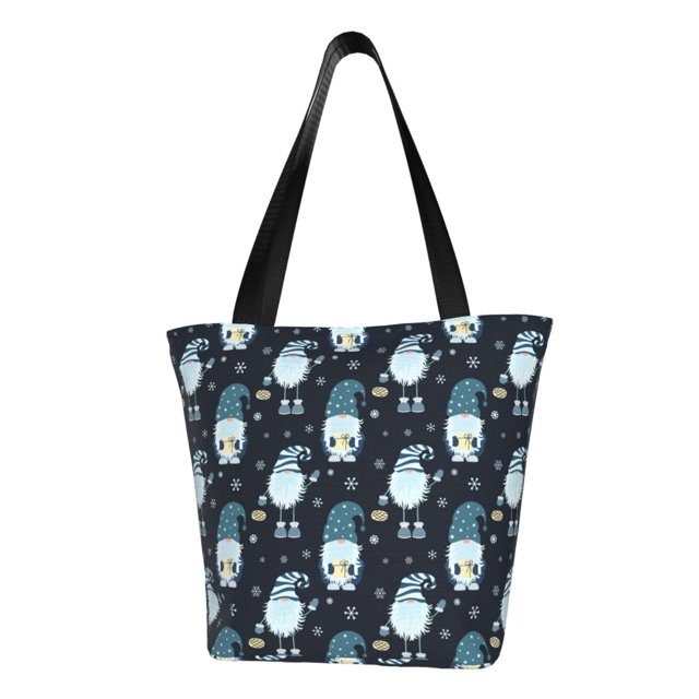 Disketp Christmas Gnome blue for Women’s Casual Shoulder Tote Bag Cross-body Handbags for Shopping, Travel and Daily Use