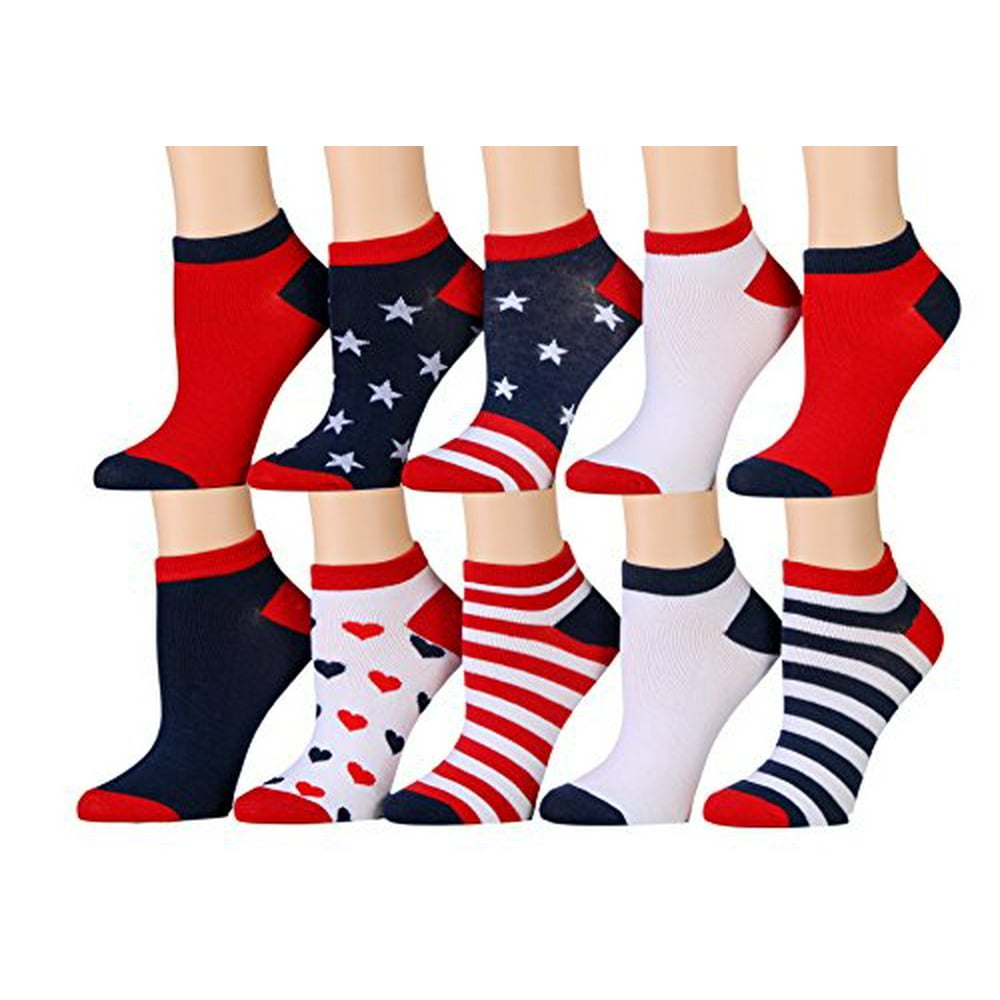 Wholesale Socks Deals 10 Pairs of WSD Womens Ankle Socks, No Show