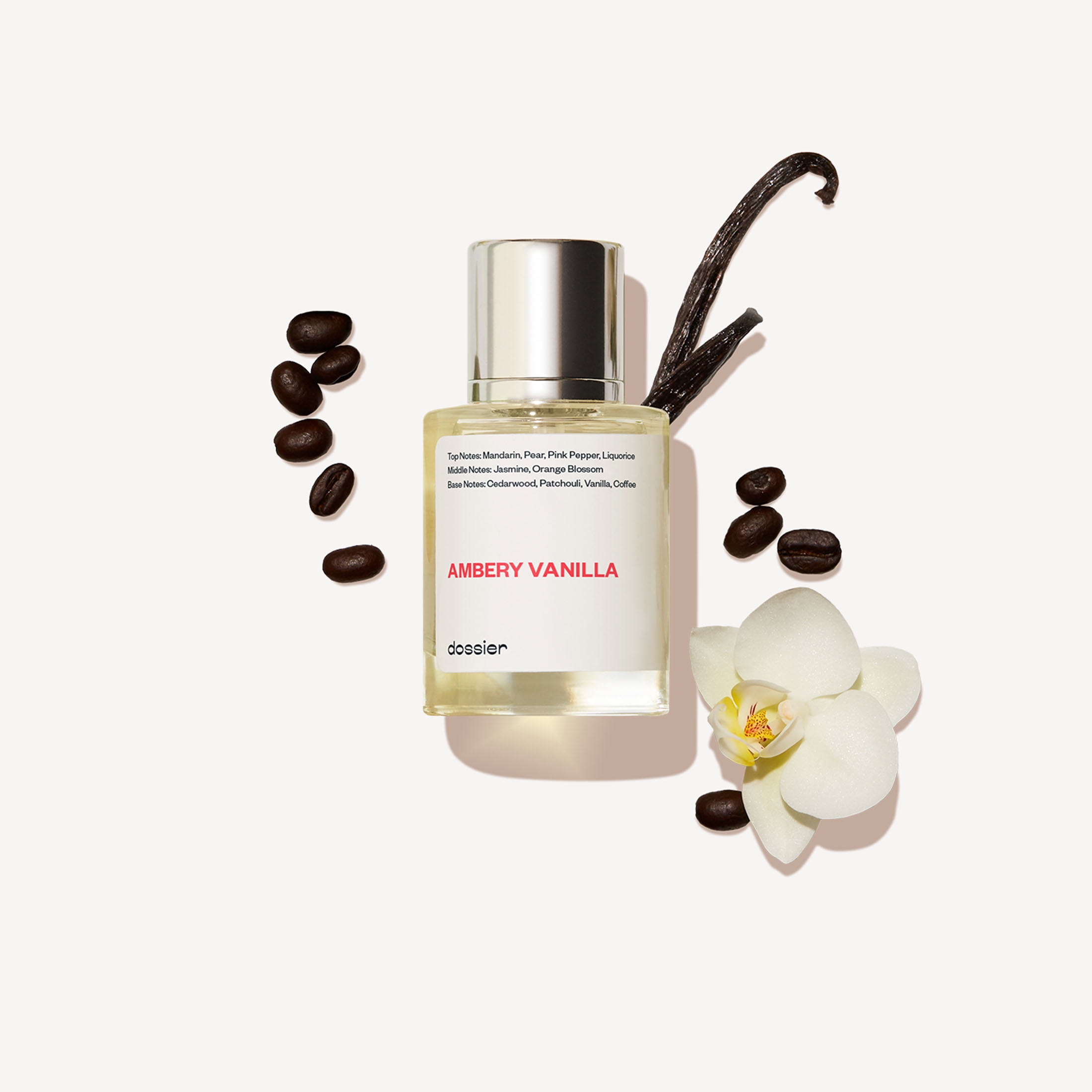 Dossier Ambery Vanilla Eau De Parfum, Inspired by YSL's Black Opium, Perfume for Women, 1.7 oz
