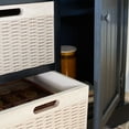 thumbnail image 2 of SAFAVIEH Landers 2-Door & 3 Removable Baskets Black, 2 of 15