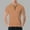 76 Khaki, variant on Men Shirts Quarter Zipper Solid Color Golf T-Shirt Summer Dressy Casual Short Sleeve Henley Shirts Quick Dry Tees